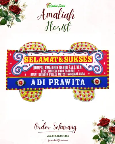 Karangan Bunga Ucapan Selamat di Sawahan